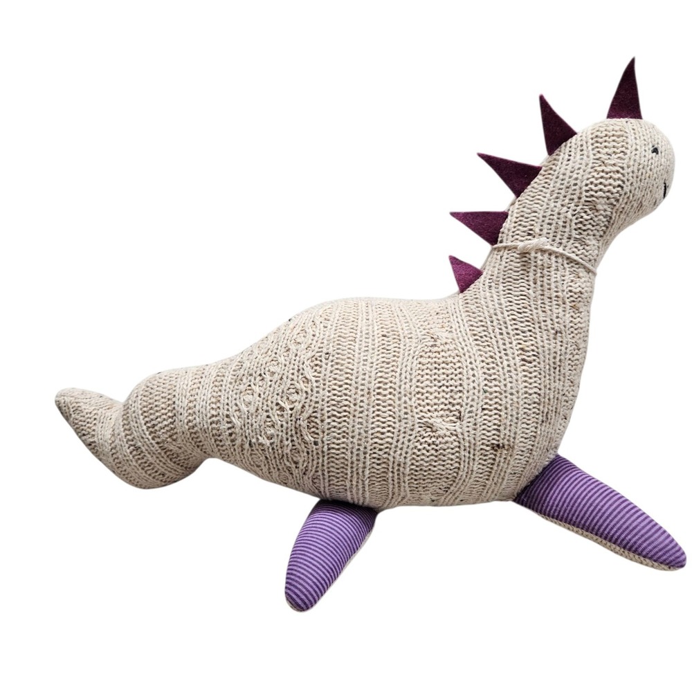 Shore Lodge Knit Sharlie Lake Monster‎ Idaho Plush Dinosaur Stuffed Animal Toy - Picture 4 of 10